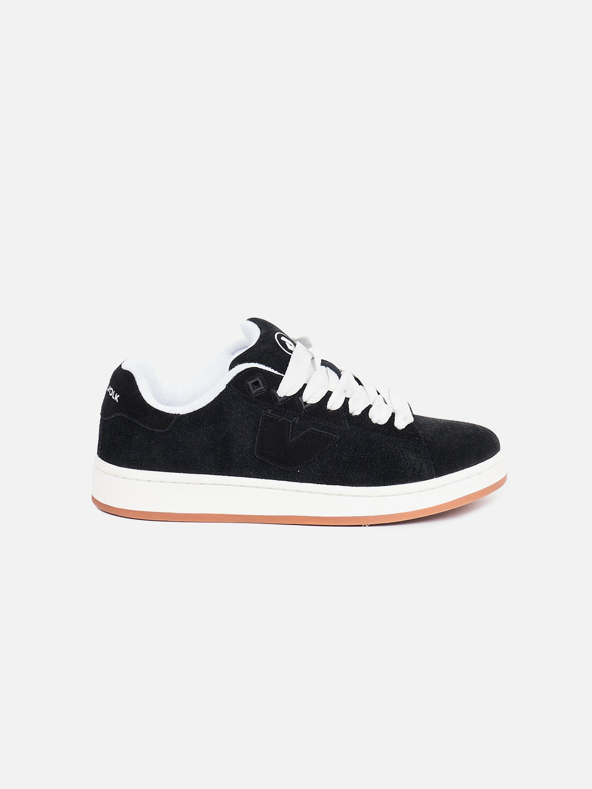 Zapatillas DUNKELVOLK Velvet negras, vista lateral