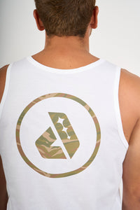 Tank Dunkelvolk CLASSIC CAMO LOGO TANK WHT