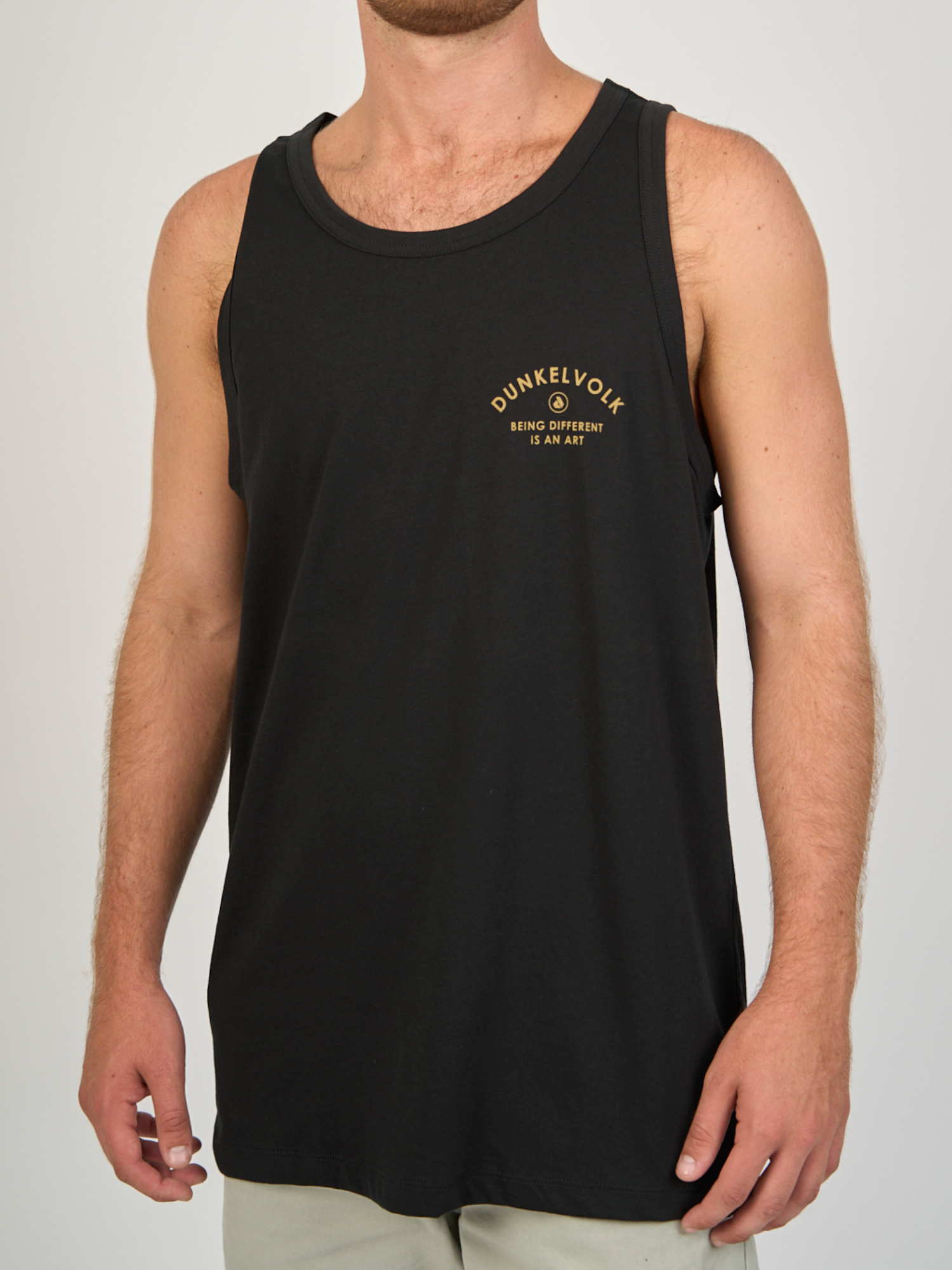 Tank para Hombre DUNKELVOLK SCRIPT LOGO TANK BLK