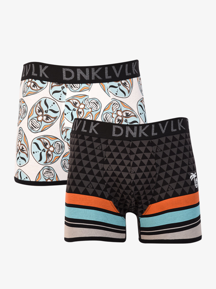 Boxer Dunkelvolk Boxer Brief Gladiator-Oahu Natural/Negro, Hombre