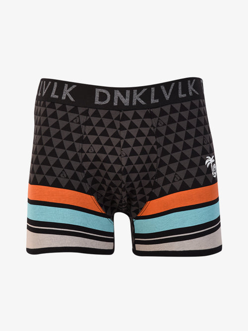 Boxer Dunkelvolk Boxer Brief Gladiator-Oahu Natural/Negro, Hombre