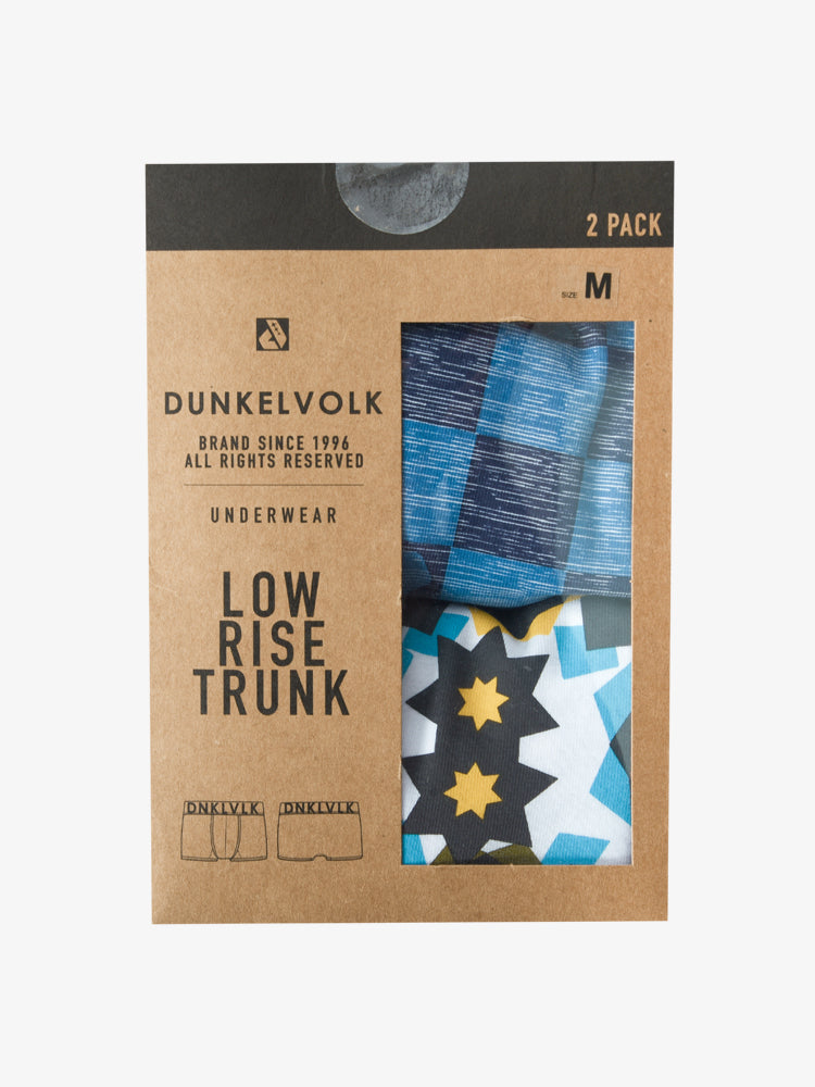 Pack de Boxers Dunkelvolk Low Rise Trunks Floyd-History Multicolor/Azul, Hombre