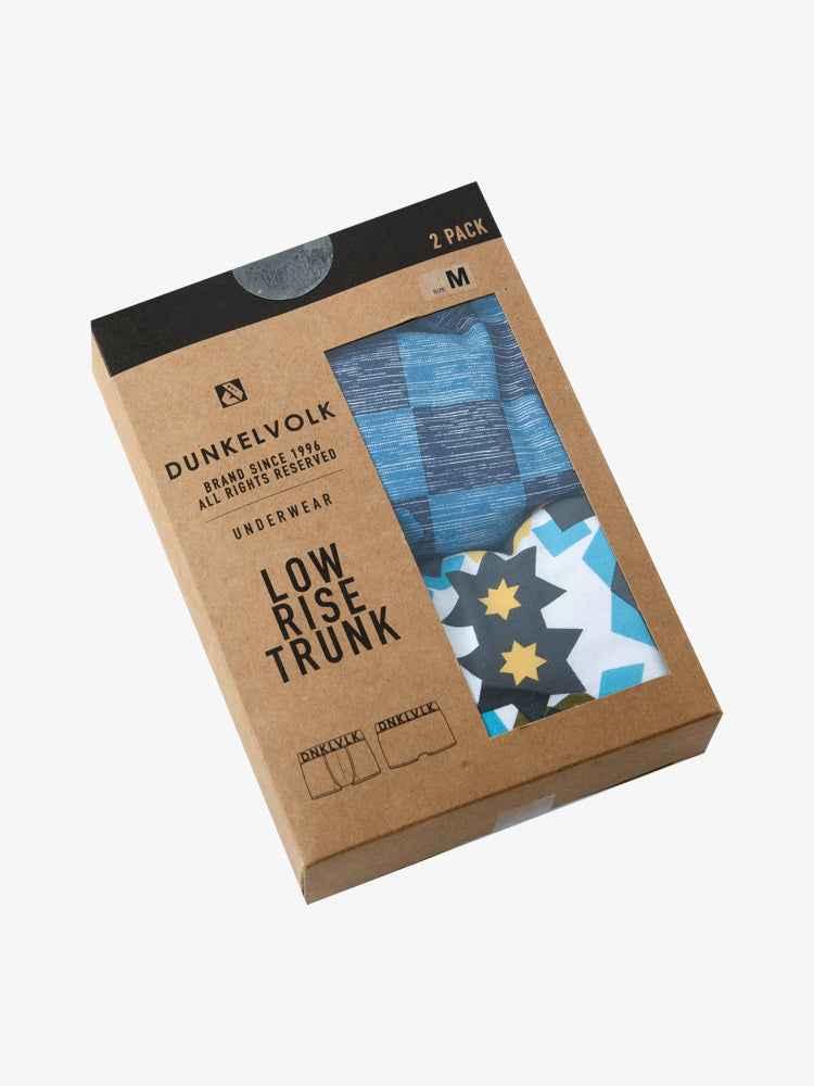 Pack de Boxers Dunkelvolk Low Rise Trunks Floyd-History Multicolor/Azul, Hombre