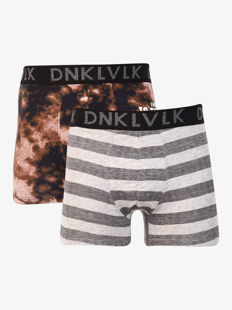 Boxer Dunkelvolk Low Rise Trunks Sickness-Classic Marrón/Gris, Hombre