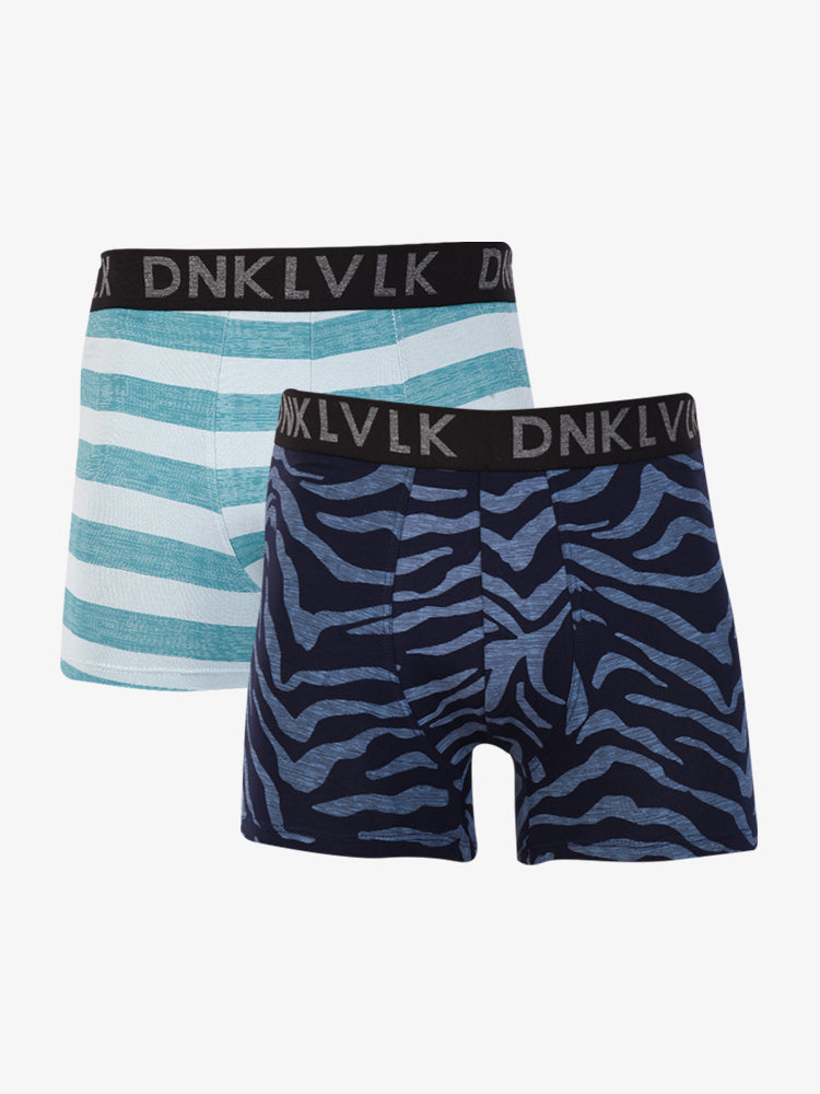 Boxer Dunkelvolk Low Rise Trunks Classic-Booster Celeste/Azul, Hombre