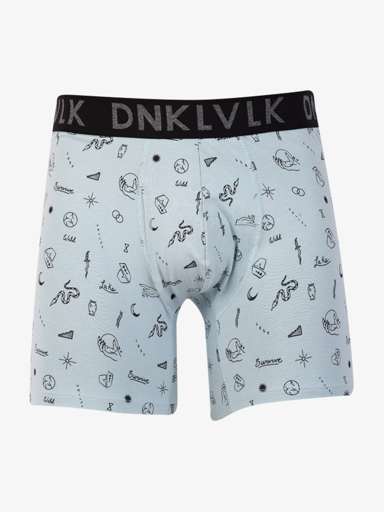 Pack de Boxers Dunkelvolk Low Rise Trunks Booster-Symbol Verde/Celeste, Hombre