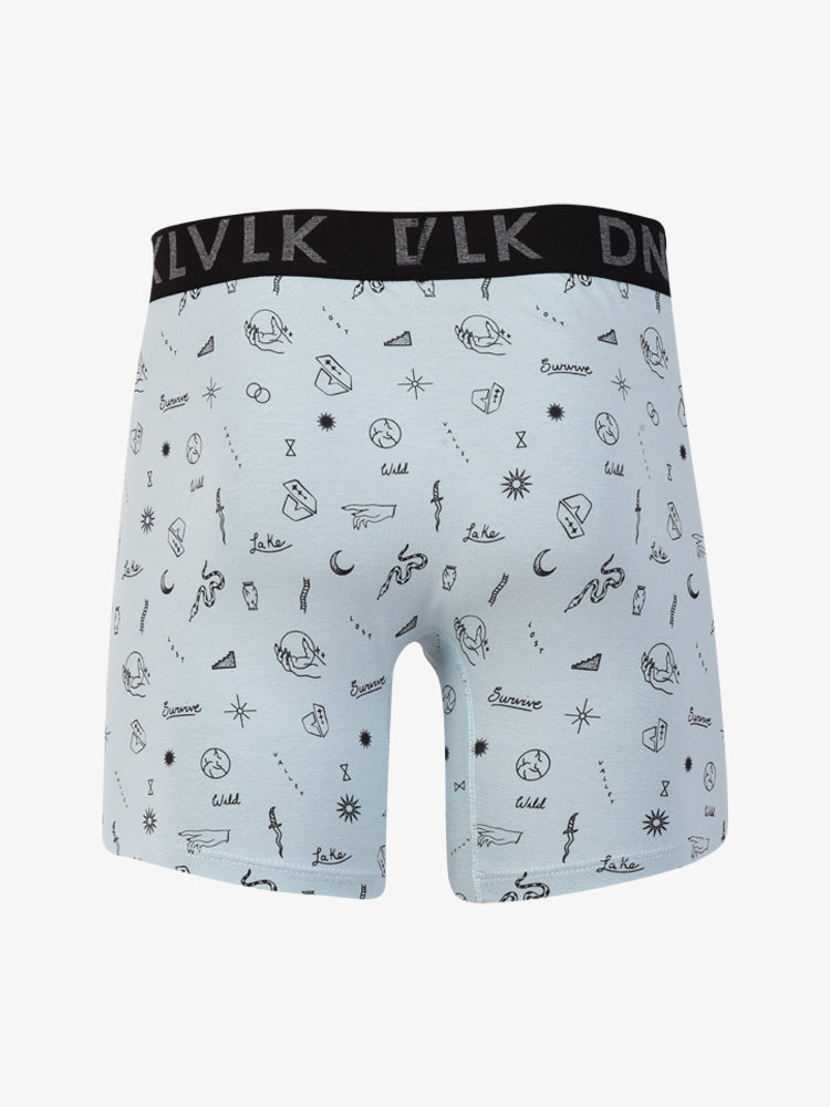 Pack de Boxers Dunkelvolk Low Rise Trunks Booster-Symbol Verde/Celeste, Hombre