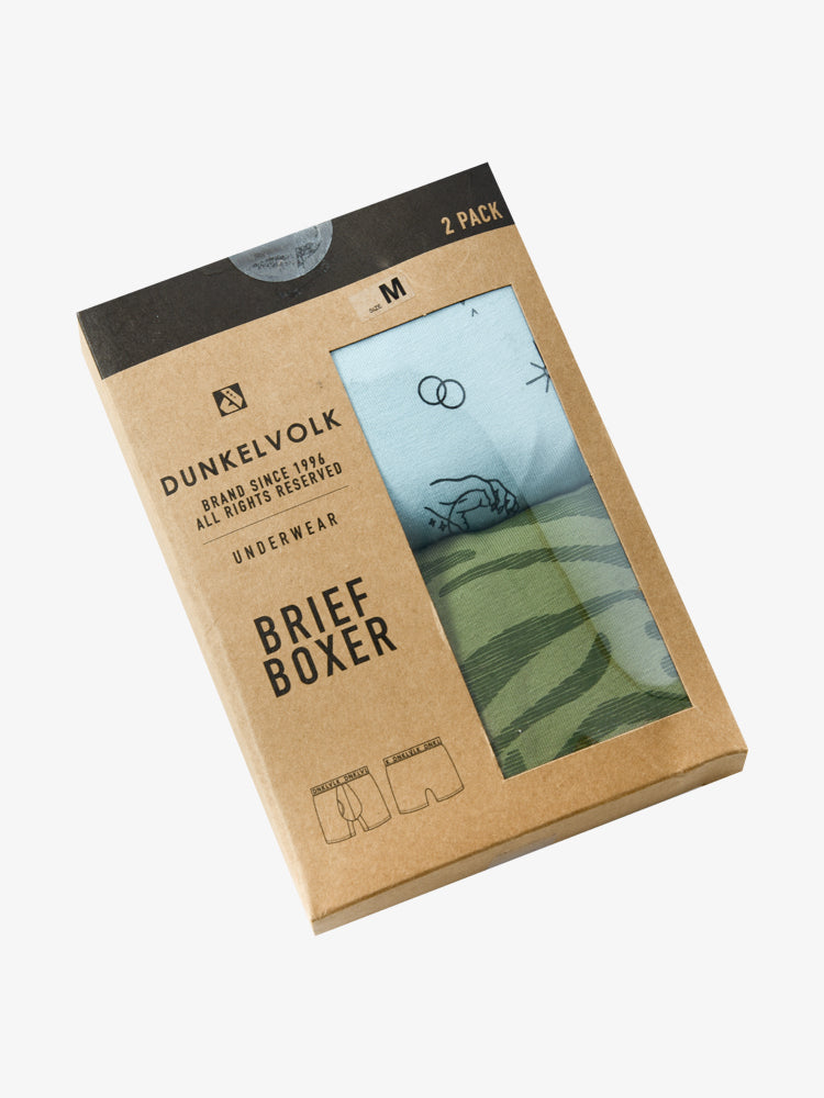 Pack de Boxers para Hombre Dunkelvolk LOW RISE TRUNKS BOOSTER C2-SYMBOL VER-CEL
