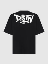 Cargar imagen en el visor de la galería, Polo para Hombre Dunkelvolk OVERSIZE LOGO DSTW PUFF LOGO BLK
