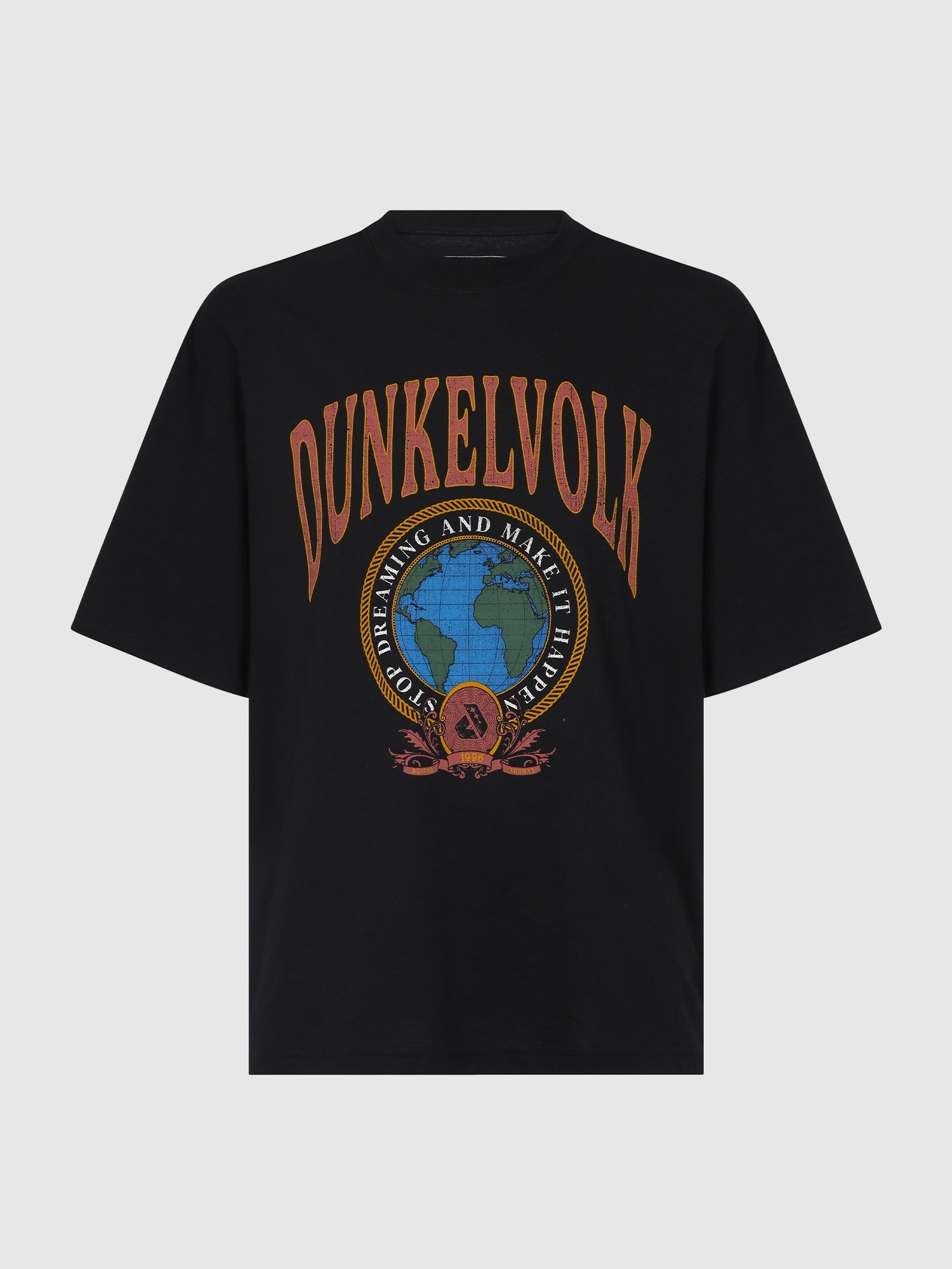 Polo para Hombre Dunkelvolk OVERSIZE GRAPHIC DSTW WORLDWIDE BLK