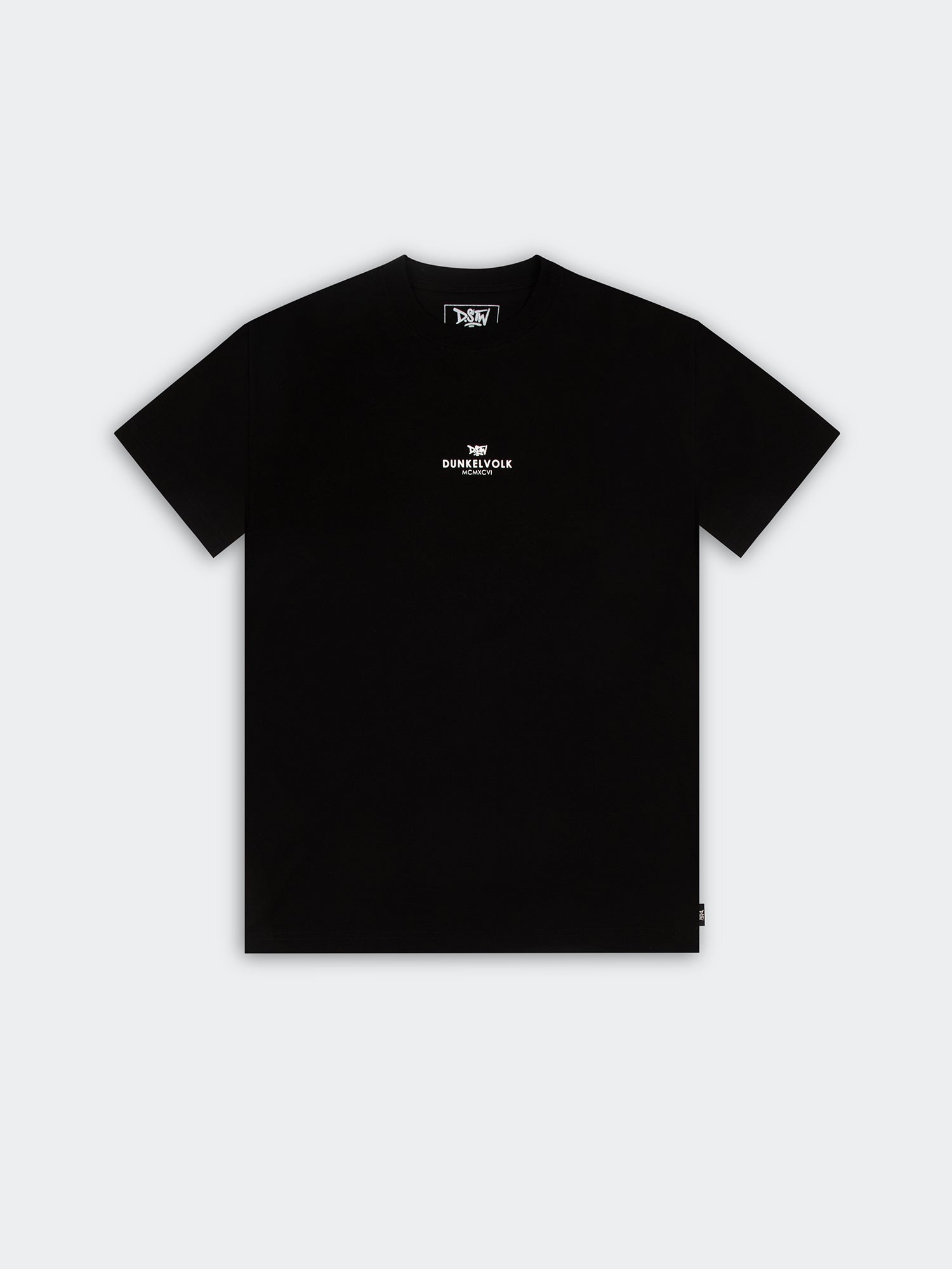 Polos para Hombre DSTW DSTW CENTER LOGO OVERSIZE Negro