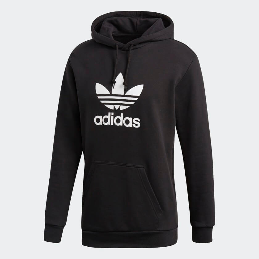 Polera Fitness para Hombre ADIDAS DT7964 TREFOIL HOODIE-BLACK