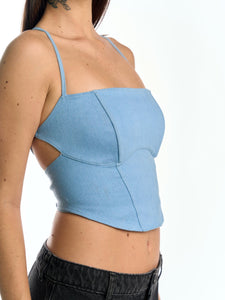 Top para Mujer DVK CORSET SIMPLE DENIM CORSET AZL