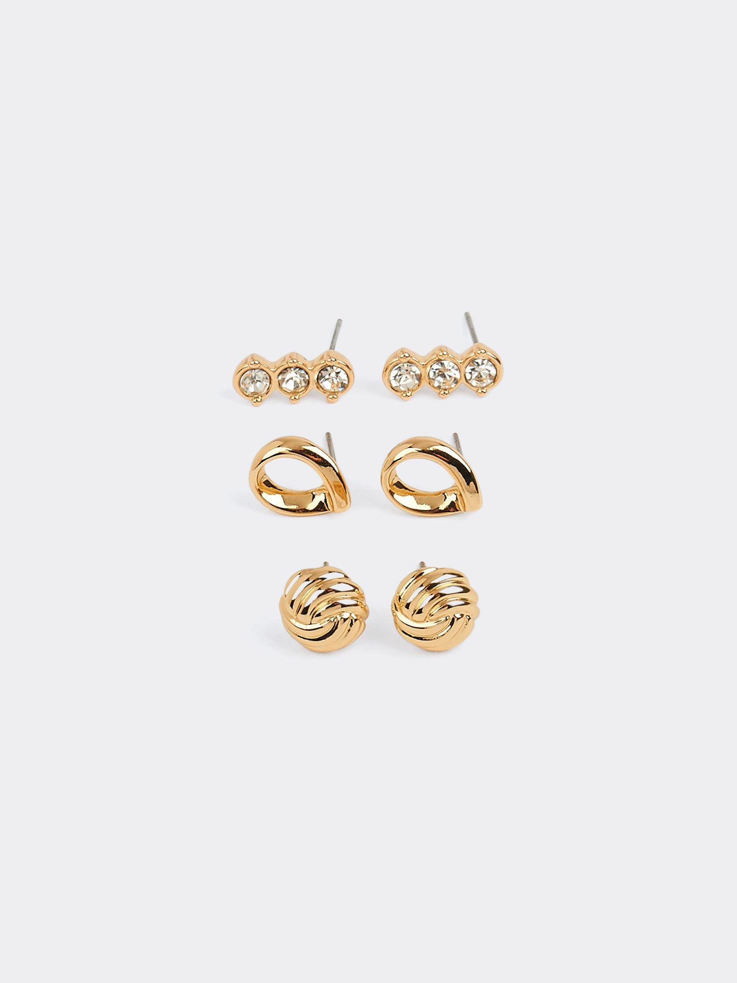 Aretes para Mujer DVK ARETES SET X3 ENDLESS LIGTH ORO ORO