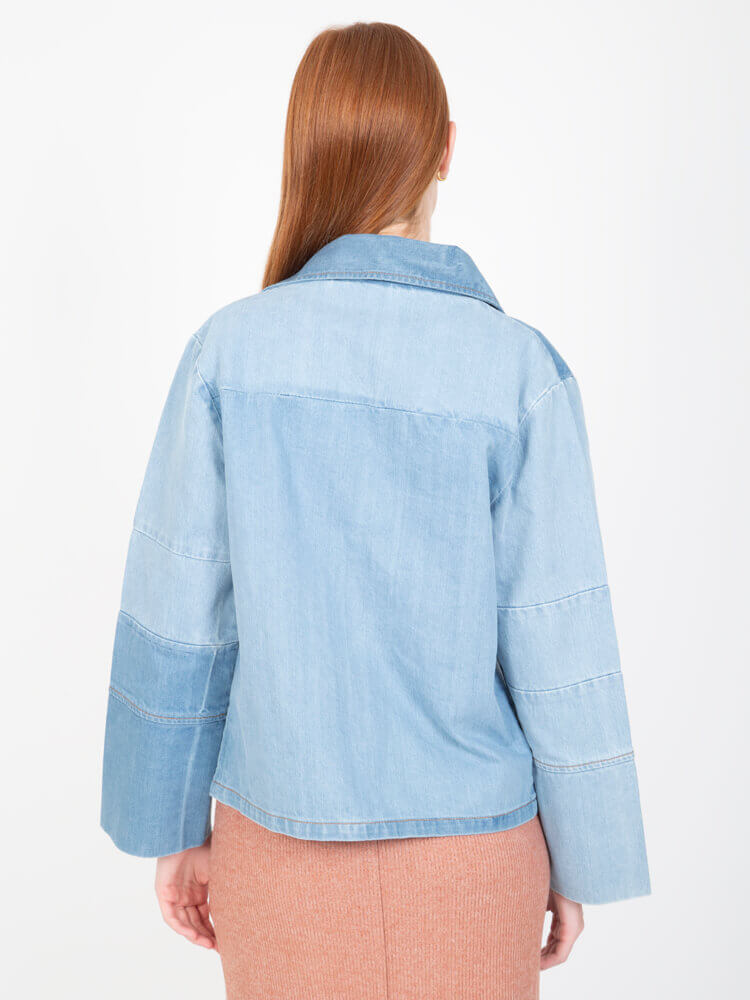 Casaca para Mujer DVK DENIM AVENA AZL