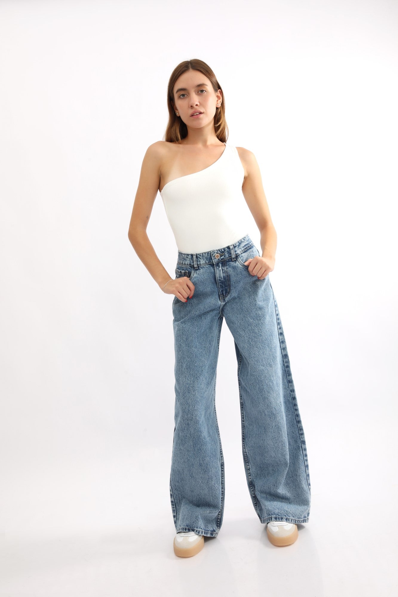 Jean para Mujer DVK WIDE LEG HIGH WAISTED WIDE LEG JEAN AZL