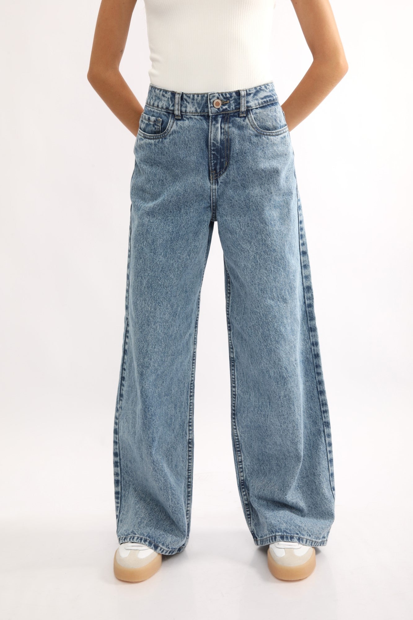 Jean para Mujer DVK WIDE LEG HIGH WAISTED WIDE LEG JEAN AZL