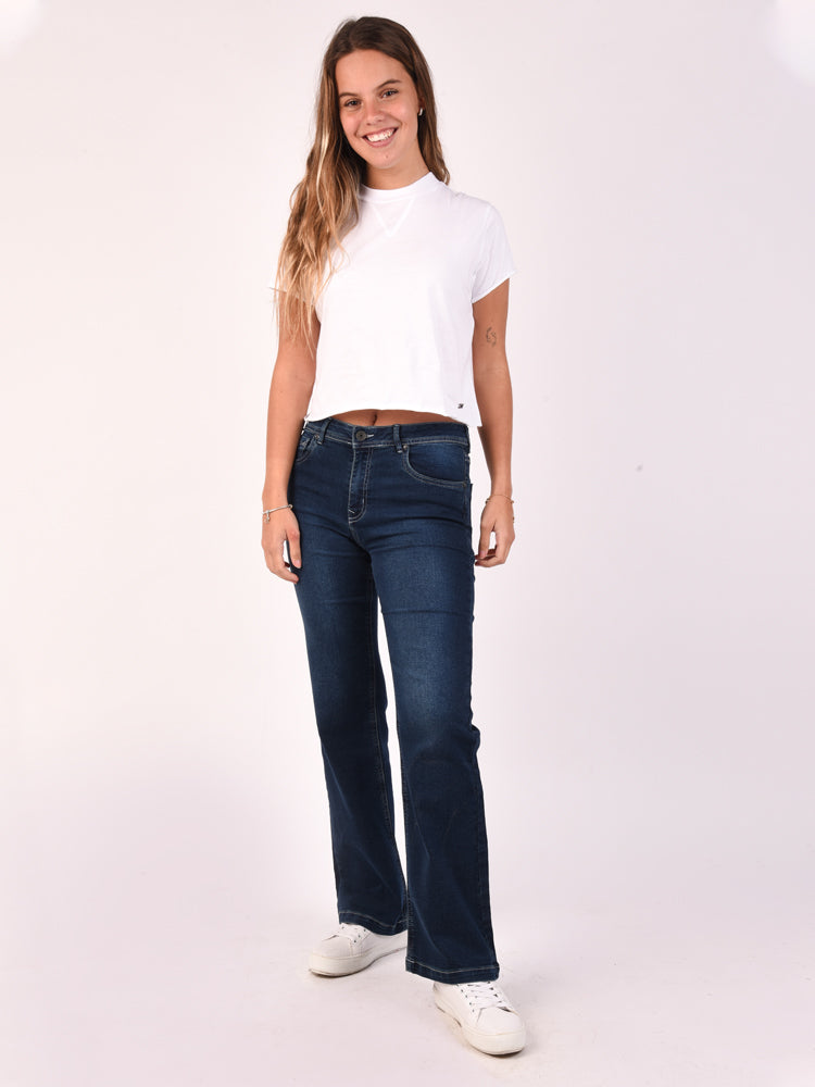 Jean para Mujer DVK HIGH RISE CAMPANILLA AZL