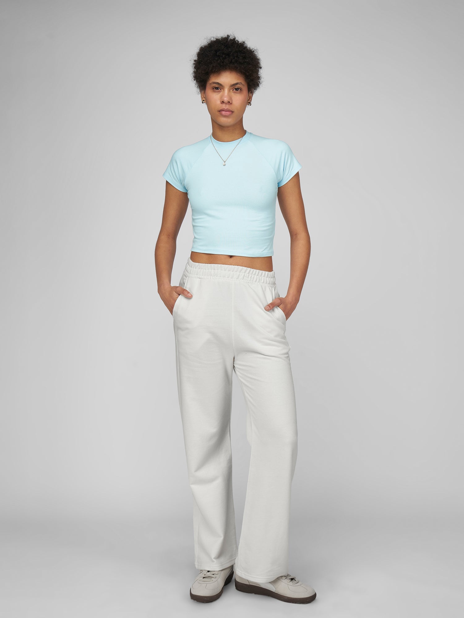 Jogger para Mujer DVK WIDE LEG JOGGER WHT