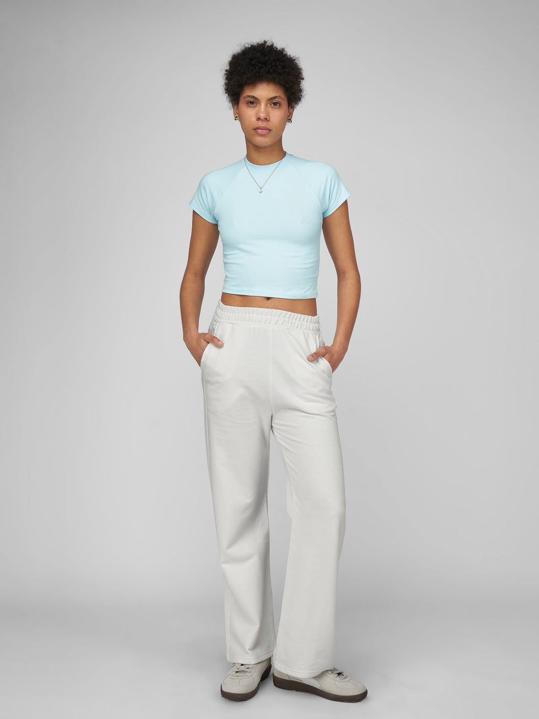 Jogger para Mujer DVK WIDE LEG JOGGER WHT