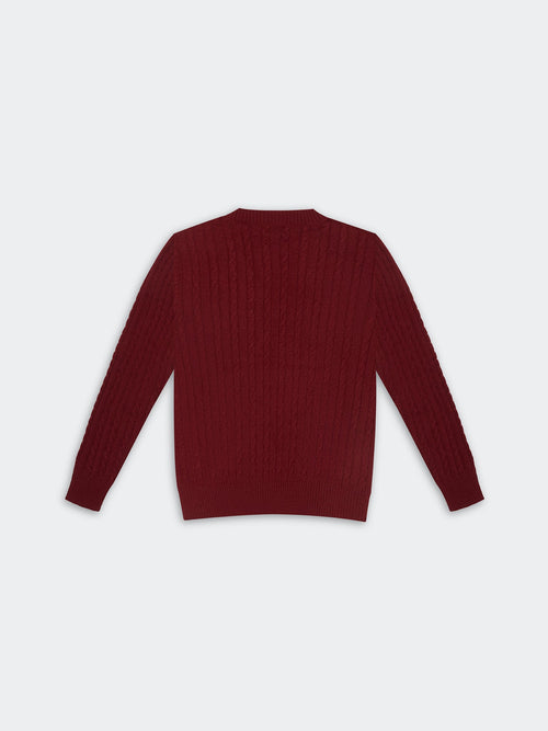 Chompa para Mujer DVK August Sweater Borgoña