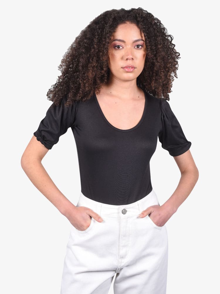 Polo para Mujer DVK MANGA CORTA BRIANA NGR