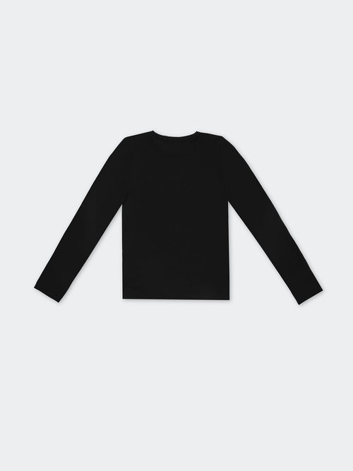Top Manga Larga para Mujer DVK WAFFLE TOP LS DV-TO-00064 NGR