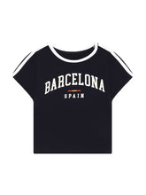 Cargar imagen en el visor de la galería, Polo para Mujer DVK BABY TEE BARCELONA BABY TEE NVY
