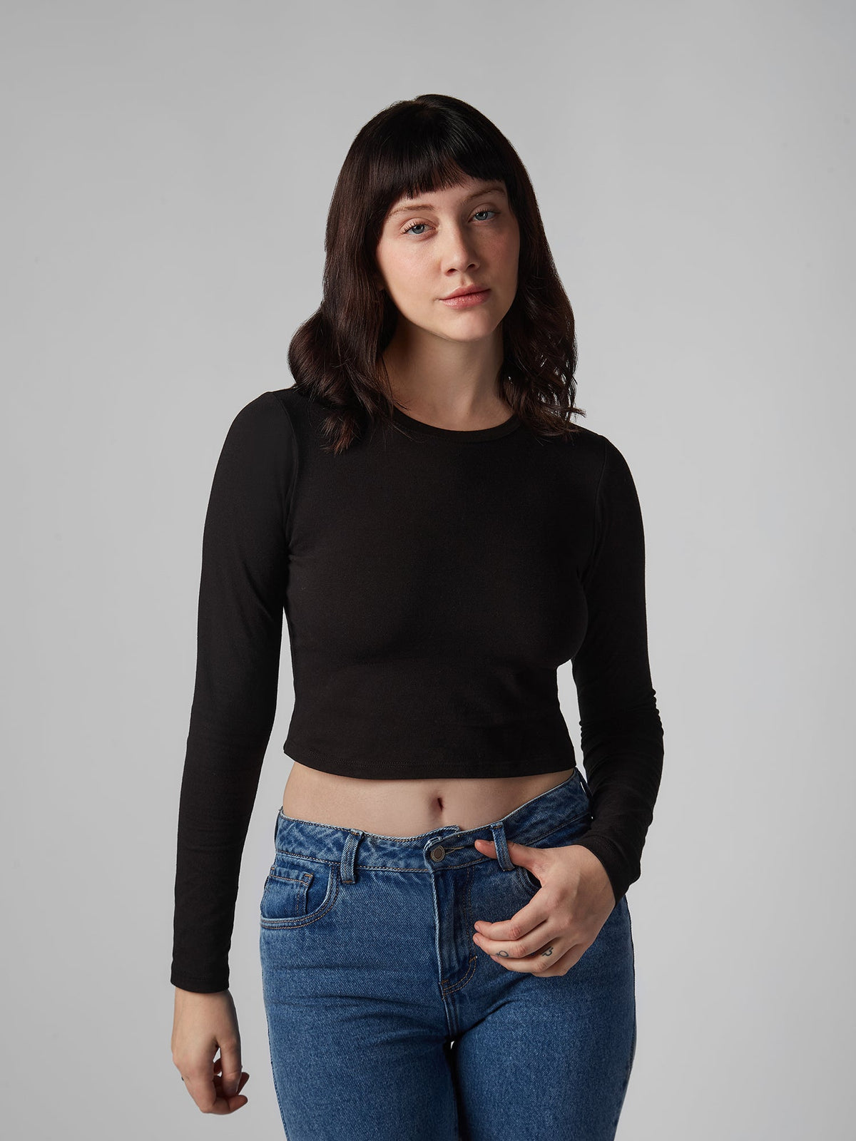 Polo para Mujer DVK BABY TEE ARCY BABY TEE NGR