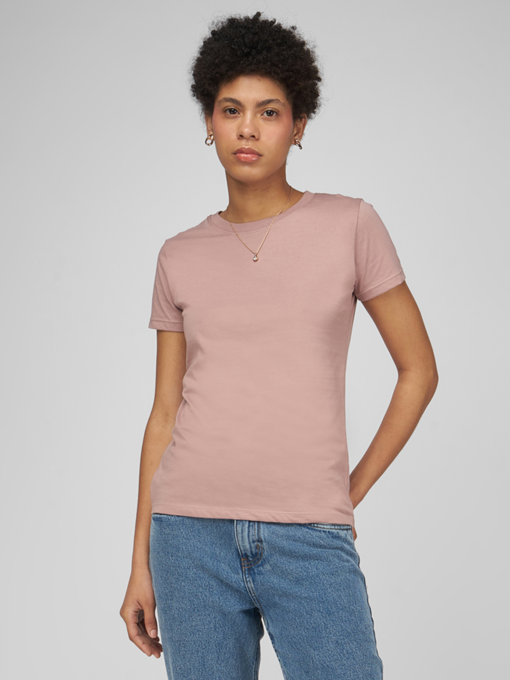 Polo para Mujer DVK BASIC REGULAR TEE ROSADO