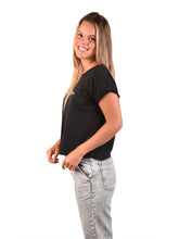 Cargar imagen en el visor de la galería, Polo para Mujer DVK T-SHIRT NOMI NEGRO
