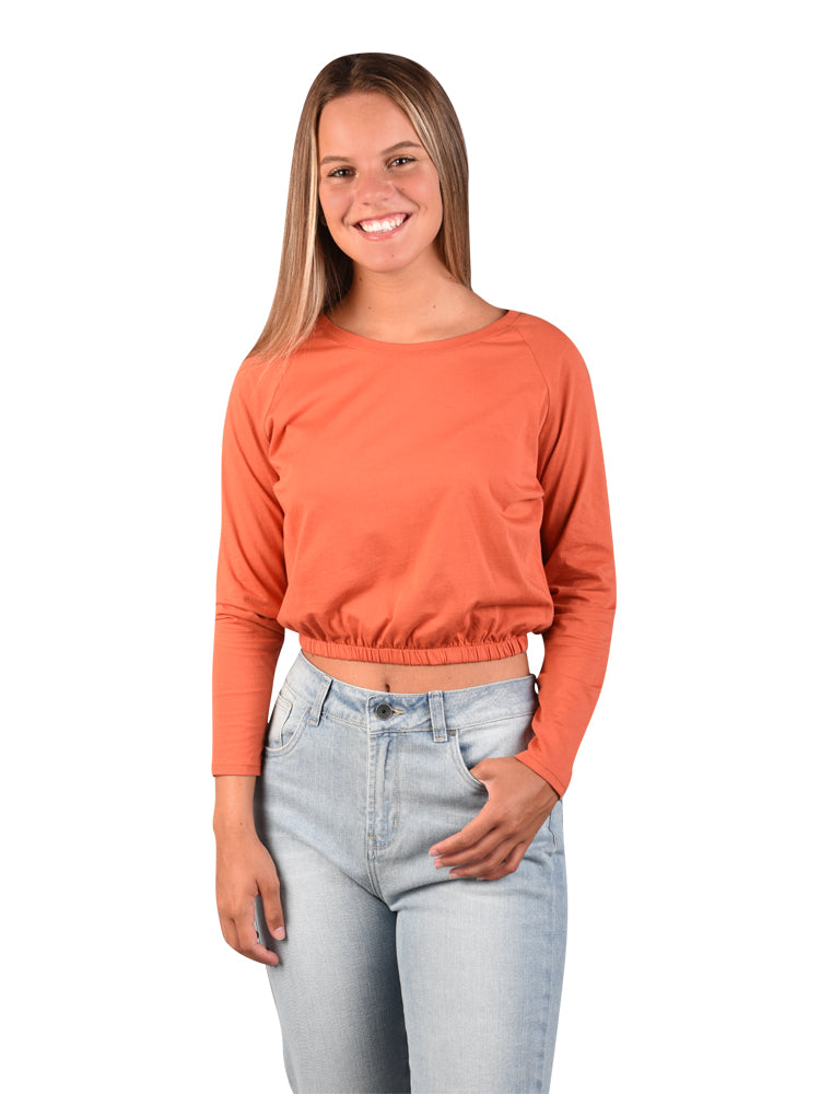 Polo para Mujer DVK T-SHIRT LS MARIATE OCRE