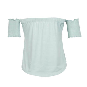Top para Mujer DVK MANGA CORTA LAUREL CELESTE