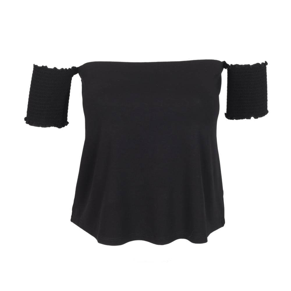 Top para Mujer DVK MANGA CORTA LAUREL NEGRO