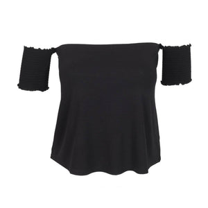 Top para Mujer DVK MANGA CORTA LAUREL NEGRO