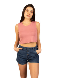 Top para Mujer DVK MANGA CERO CLAVEL RSD