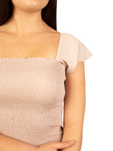Cargar imagen en el visor de la galería, Camisa para Mujer DVK MANGA CERO ARECA BEIGE
