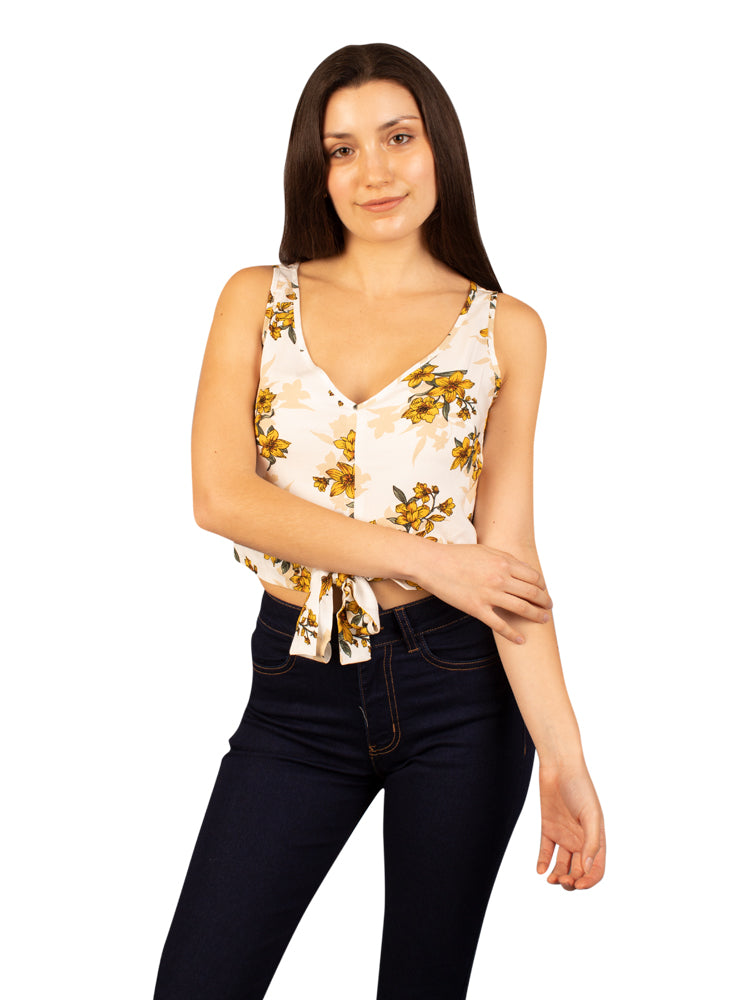 Camisa para Mujer DVK MANGA CERO GERANIO BEIGE