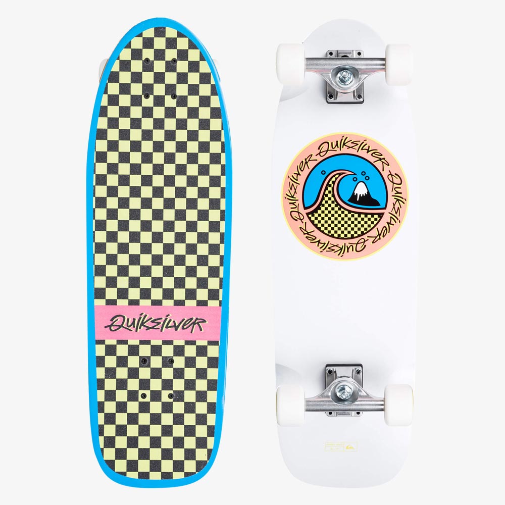 Skate Quiksilver Complete Bubble Wave Wht