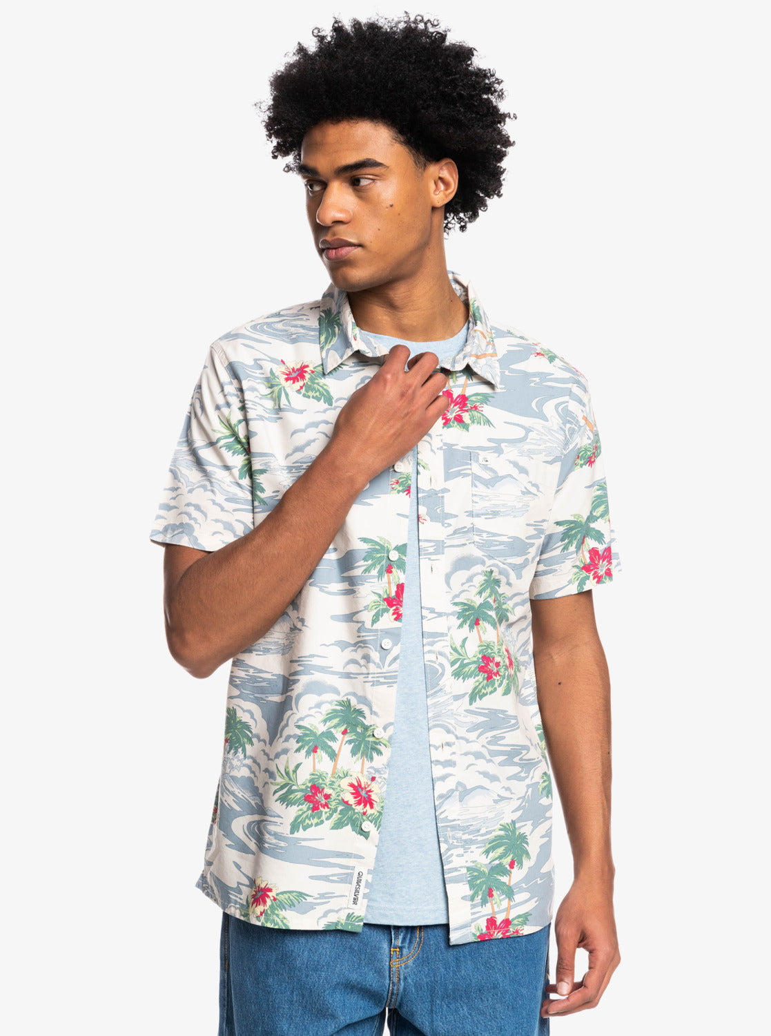 Camisa para Hombre QUIKSILVER SHIRT SS CLOUDNINE WDW7
