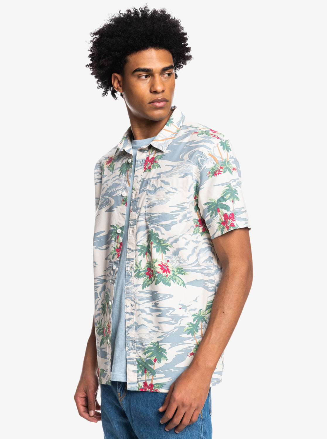 Camisa para Hombre QUIKSILVER SHIRT SS CLOUDNINE WDW7
