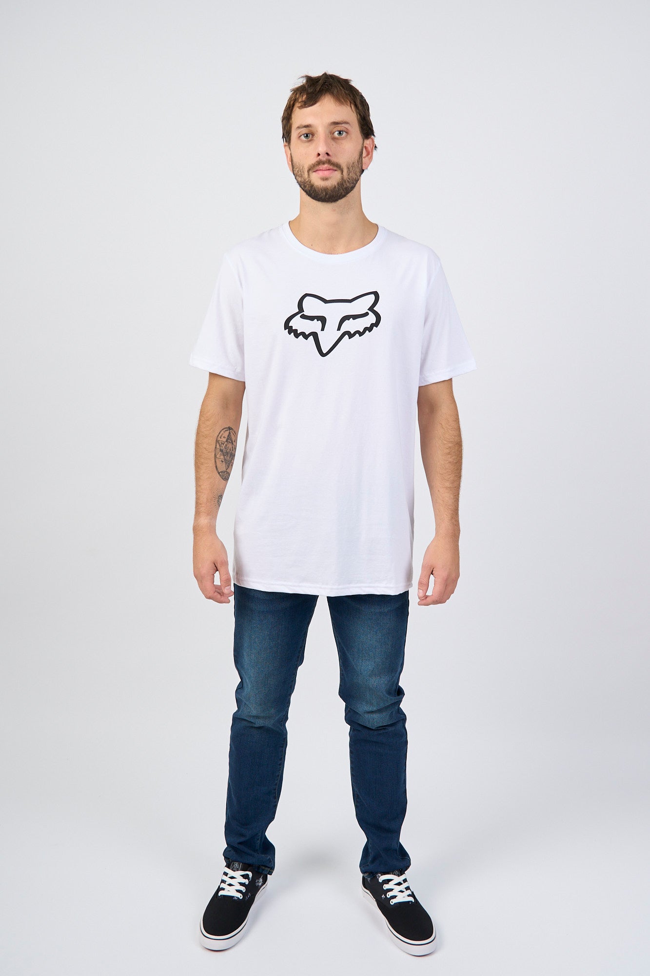Polo para Hombre FOX CLASSIC LEGACY FOX HEAD WHT