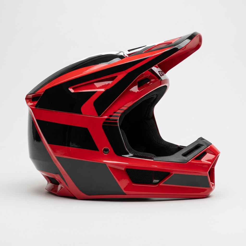 CASCO para HOMBRE FOX Rojo y Negro