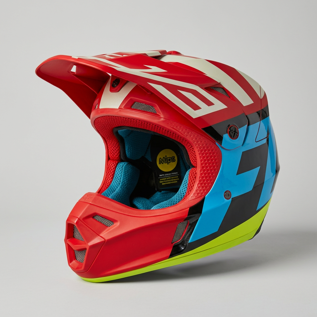 Casco para Hombre FOX V3 CREO Rojo