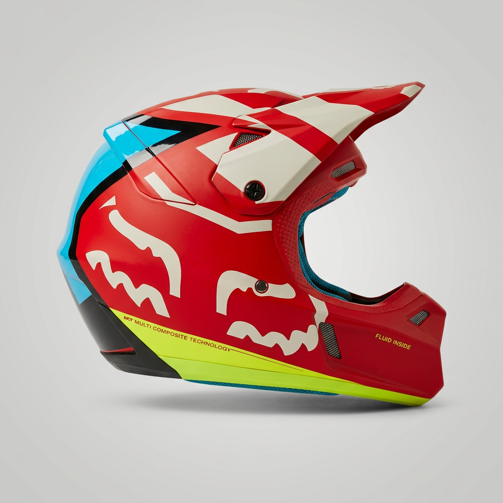 Casco para Hombre FOX V3 CREO Rojo