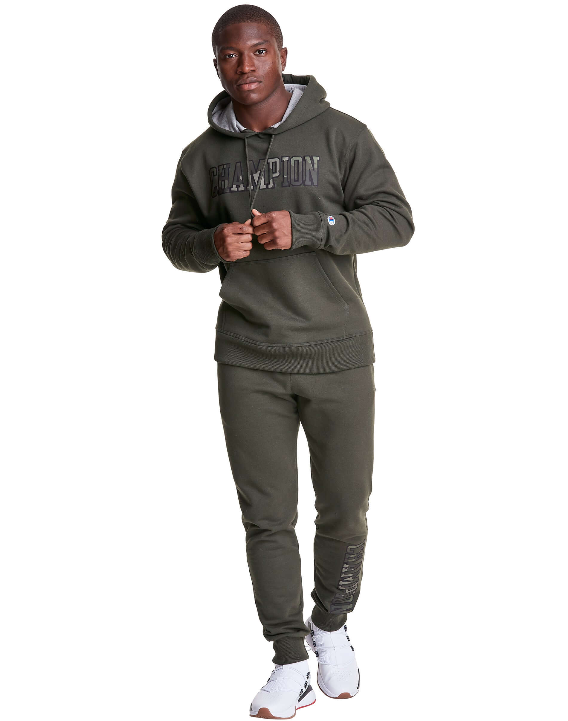 Polera para Hombre CHAMPION GF89H586619 POWERBLEND APPLIQUE HOODIE XEI