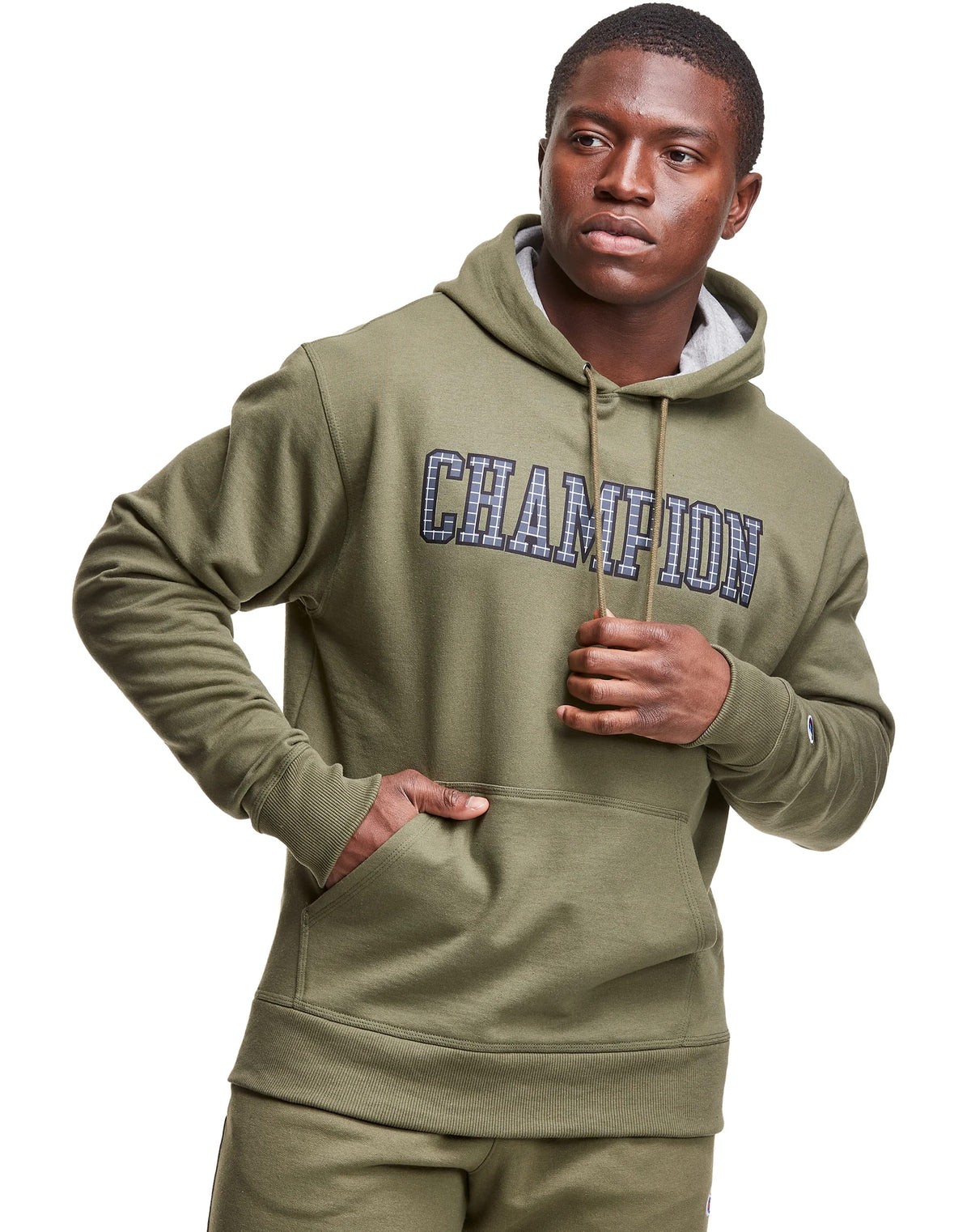 Polera para Hombre CHAMPION GF89H586620 POWERBLEND APPLIQUE HOODIE 9AX
