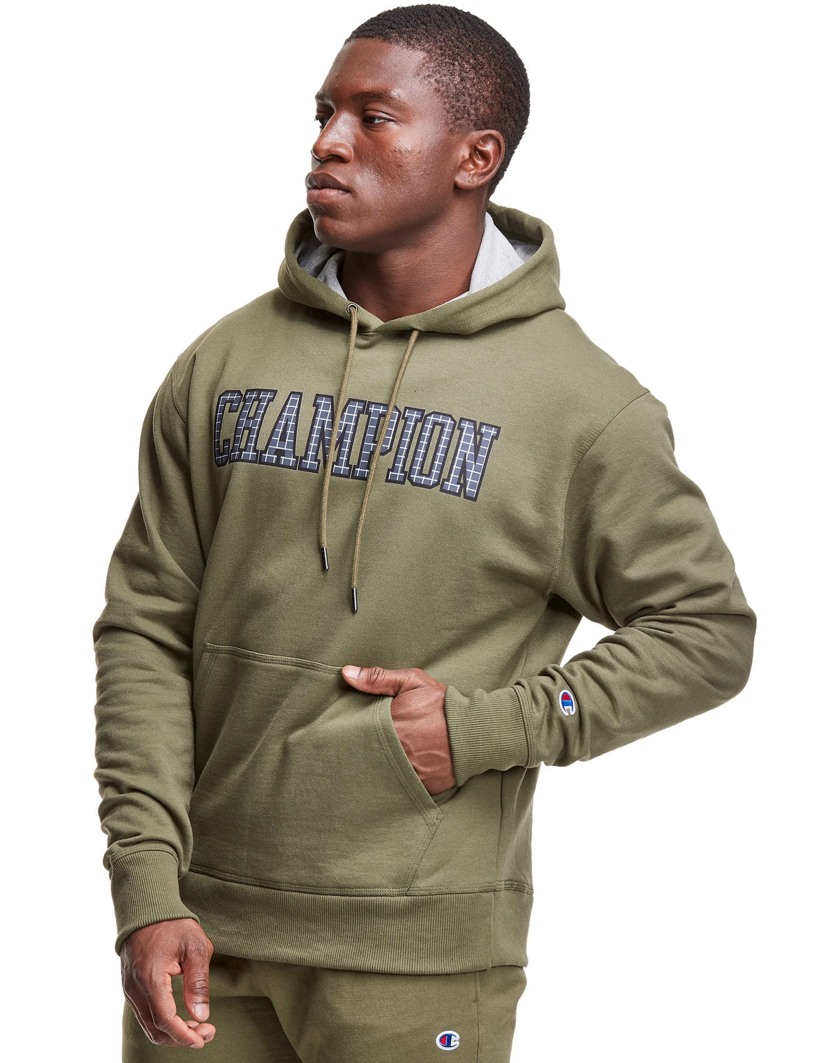 Polera para Hombre CHAMPION GF89H586620 POWERBLEND APPLIQUE HOODIE 9AX