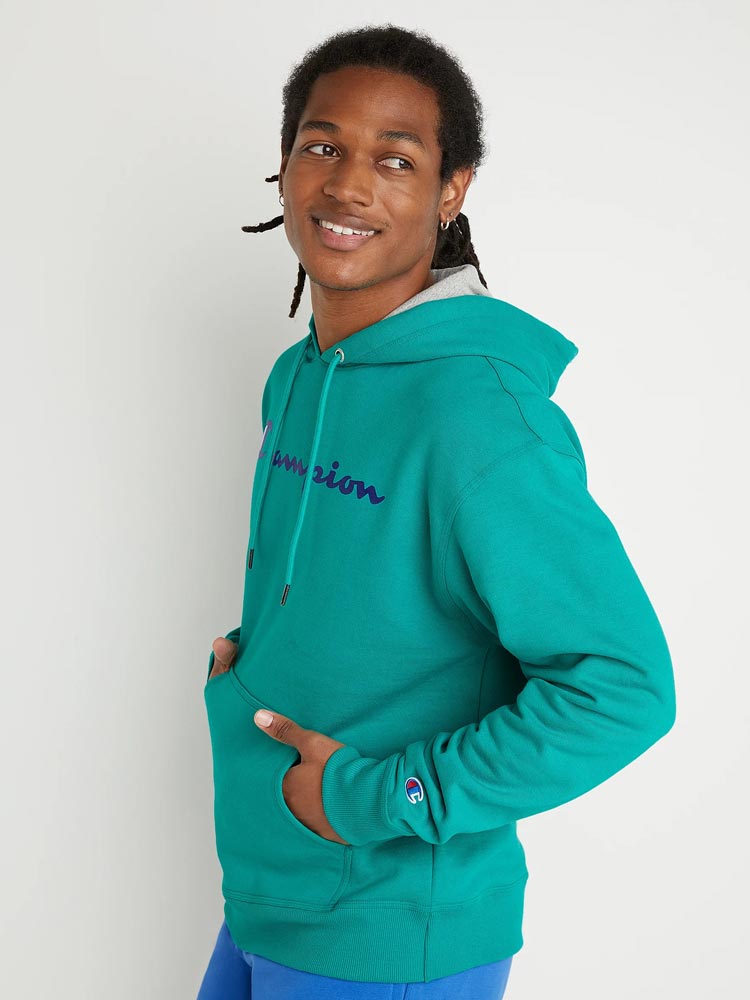 Polera para Hombre CHAMPION SIN ZIP POWERBLEND GRAPHIC HOODIE AM0G