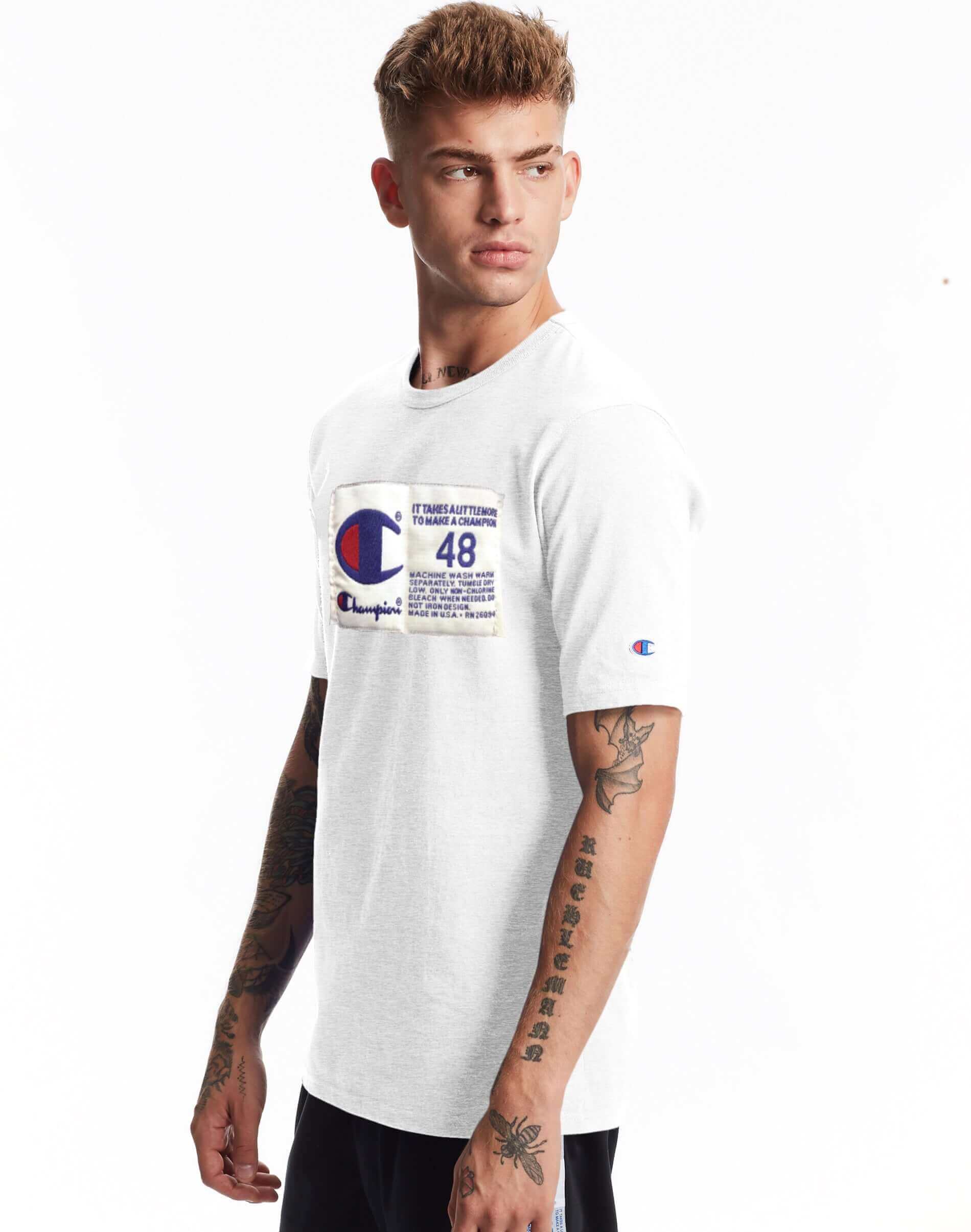 Polo para Hombre CHAMPION GT19586377 HERITAGE SHORT SLEEVE TEE WHC
